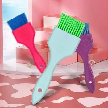 Кисть для окраски волос, мягкая щетина, противоскользящие щетки для парикмахерских наборов, нейлоновая шерсть, тонирование волос для начинающих розовый