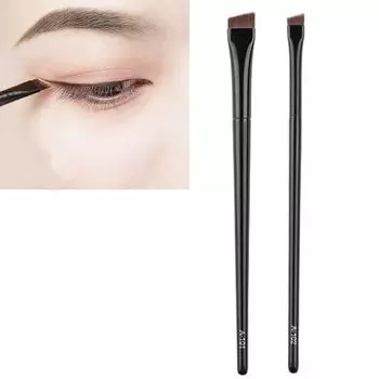 Кисть для подводки Doyime Eyeliner Кисть для макияжа Подводка для глаз Точная подводка для глаз Брови Kumano Cosmetic Up Тени для век Тени для носа Макияж Easy to Extra Fine Black (Набор 2)