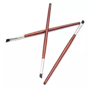 Кисть для подводки глаз из искусственного красного дерева, ультратонкая, с тонким углом, плоская, для бровей, кисть для нанесения макияжа под глазами, кисть для точной детализации ONESIZE