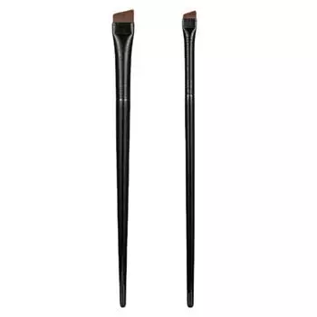 Кисть для подводки глаз с плоской головкой, тонкой скошенной щетиной, кисть для бровей для точного макияжа