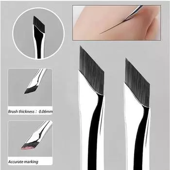 Кисть для подводки глаз Upgrade Blade, ультратонкая, с тонким углом, плоская, для бровей, под глазами, точная кисть для прорисовки деталей