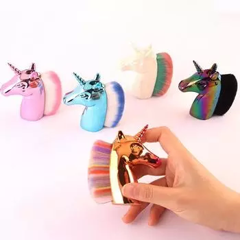 Кисть для пудры и румян Профессиональные кисти для макияжа Большие косметические кисти для лица Косметические кисти для лица Броша Красочные инструменты для макияжа розы красного