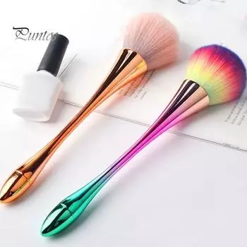 Кисть для пыли для ногтей, мягкая щетина, компактный размер, тонкая талия, щетка для пыли для ногтей, для легкого нанесения маникюра, макияжа C