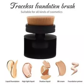 Кисть для рассыпчатой пудры с мягкой щетиной, портативная, экологически чистая, удобная, элегантная, косметический аксессуар, волокнистая шерстяная кисть для тонального крема на каждый день