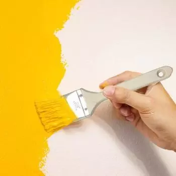 Кисть для рисования 5 шт., эргономичная деревянная ручка, плоский угол, настенная мебель, кисть для рисования латексная