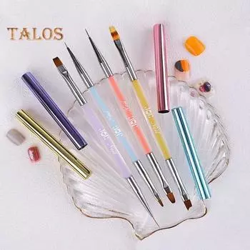 Кисть для рисования ногтей, удобная ручка, дизайн кончиков ногтей, профессиональная прочная акриловая краска, инструмент для дизайна ногтей, домашнее использование