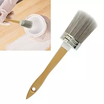 Кисть для рисования с деревянной ручкой, высококачественная синтетическая щетина, портативная, многоразовая, универсальная, для самостоятельного использования