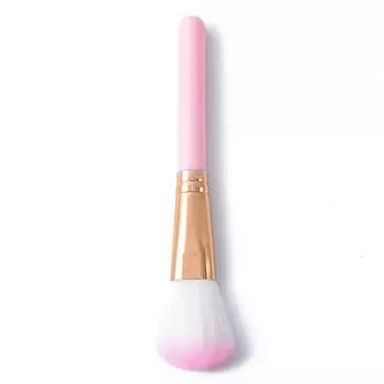 Кисть для румян с фиксированной кистью для пудры для макияжа, волокнистая кисть для волос с пластиковой ручкой, кисть для макияжа, инструмент для макияжа для начинающих A розовый