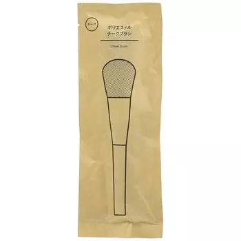 Кисть для щек MUJI из полиэстера 164 мм 44594483, 1 шт.