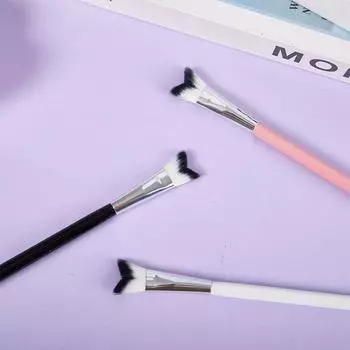 Кисть для теней для носа, угловые контурные кисти для макияжа, силуэт носа, тени для век, косметическая кисть для растушевки консилера, инструменты для макияжа чёрный