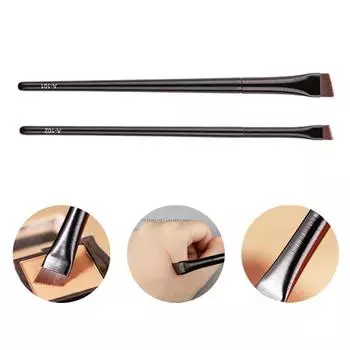 Кисть для теней с лезвием, кисть для подводки глаз, кисть для макияжа, плоская, скошенная, очень тонкая, A101, кисть для бровей, A102, косметические инструменты A101