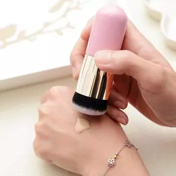 Кисть для тонального крема Chubby Pier, плоские кремовые кисти для макияжа, профессиональная косметическая кисть для макияжа