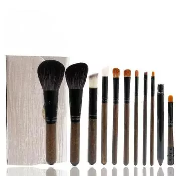 Кисть для тонального крема, кисть для рассыпчатой пудры, кисть для теней, набор кистей для макияжа из шерсти из 10 предметов, кисть для макияжа из шерсти животных, набор кистей для макияжа для студентов