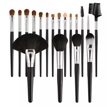 Кисть для тонального крема, кисть для рассыпчатой пудры, кисть для теней, кисть для макияжа, кисть для тонального крема, кисть для консилера с круглой головкой, набор из 18 кистей
