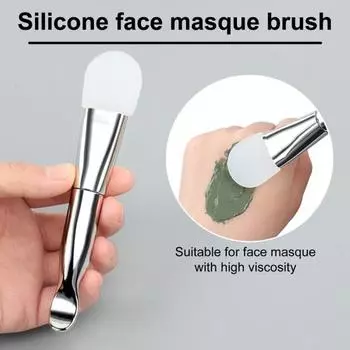 Кисть для тонального крема с мягкой щетиной, кисть для консилера, ультратонкая эргономичная ручка, кисть для макияжа для дома серебряный