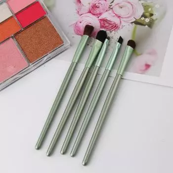 Кисть для тональной основы, рассыпчатая кисть для пудры, 5 набор кистей для макияжа глаз, металлическое алюминиевое ведро, кисть для волос, кисть для теней для век, косметические инструменты розовый