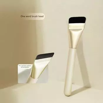 Кисть для тональной основы с плоской головкой, ультратонкая плоская головка, кисть для нанесения маски без следов, кисти для нанесения кремовой основы