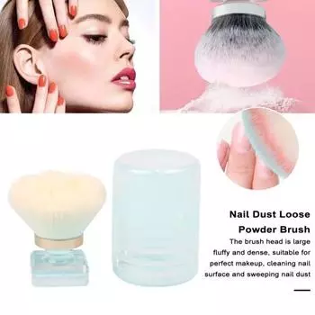Кисть для удаления пыли. Кисть для макияжа из мягкого искусственного волокна. Кисть для пыли с противоскользящей пластиковой ручкой. Многофункциональный инструмент для макияжа. Кисть для пудры. D