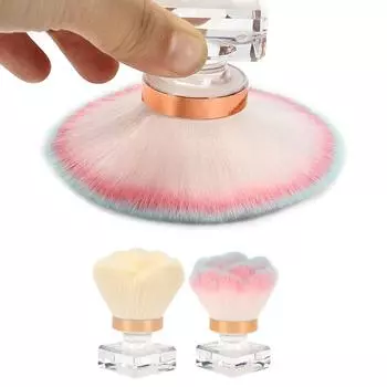 Кисть для удаления пыли с ногтей Кисть для удаления пудры с ногтей Кисть для удаления пыли с ногтей Кисть для удаления пыли с ногтей Мягкая кисть для чистки макияжа для ногтей розовый