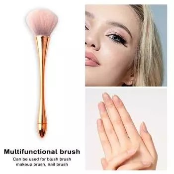 Кисть для удаления пыли с ногтей, мягкая щетина, компактный размер, тонкая талия, кисть для удаления пыли с ногтей, для легкого маникюра C