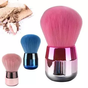 Кисть для удаления пыли с ручкой для нейл-арта, очиститель для удаления пудры, кисть кабуки, многоцелевая рассыпчатая кисть для нанесения румян и тональных основ розового золота