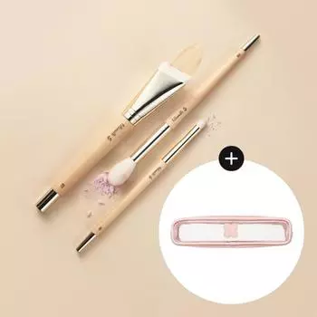 Кисть Fili Milli S Smooth Blubeam Brush, 3 вида, ограниченный выпуск (в комплекте идет чехол для кисти)