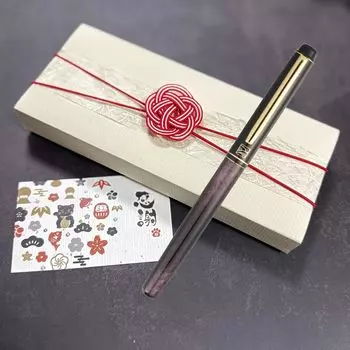 Кисть фонтан подарок 60-летие красный Элегантный подарочная карта выход на пенсию модный инаугурация зонтик рисовый человек ручка, ручка, спецификация, день рождения, [выбрано,