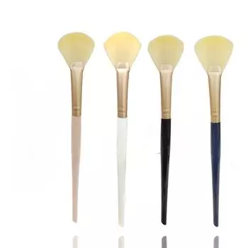 Кисть Кисть для управления кислотной кожей Кисть для хайлайтеров Веерная кисть Плоская маленькая Кисть для хайлайтеров Кисть для румян с мягкой щетиной для флэш-пудры