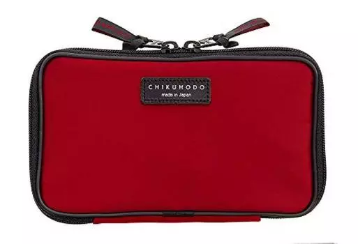 Кисть Kumano Chikuhodo Genuine Brush Case Nylon Hiroshima Cosmetic Brush (Косметический мешочек) Материал С-5 красный