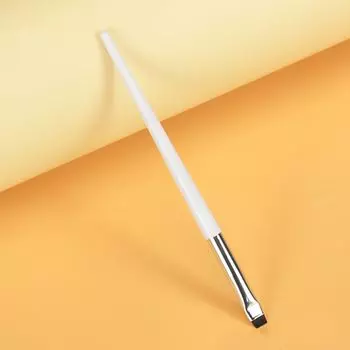 Кисть Лезвие Кисти для макияжа Лайнер Кисть для бровей Скошенная Тонкие Кисти для подводки Плоская Кисть для бровей #1White flat S