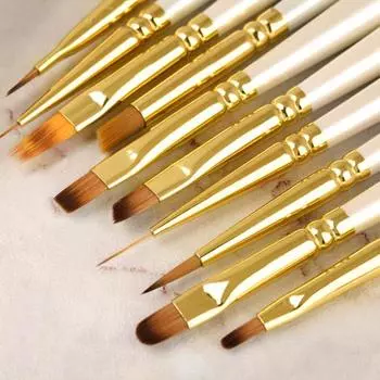 Кисть-ручка для ногтей Простая в использовании многофункциональная головка для гелевого рисунка на ногтях 3