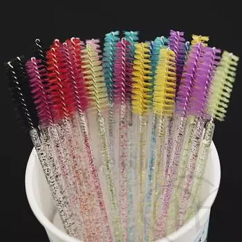 Кисть Wanjia Crystal Spiral Fine Eyelash & Eyebrow Brush – идеально подходит для макияжа, свадеб и особых цветов