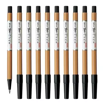 Кисть Zebra Brush Hard Fine 10 Black B-FD-303 Ручка, Кисть, Точечная, Кусочки,