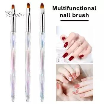 Кисти для дизайна ногтей, 3 шт., создают нежные узоры, управляют деталями ногтей, многофункциональные кисти для маникюра широкого применения C