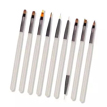 Кисти для дизайна ногтей, Инструмент для дизайна ногтей, Инструменты для нанесения точек на ногти, Кисть для пыли для ногтей, Полосатые кисти для дизайна ногтей, No. 230