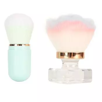 Кисти для макияжа, 2 шт., профессиональный набор кистей для макияжа, мягкие щетинки, синтетические косметические кисти премиум-класса f