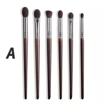 Кисти для макияжа Hubinine Bessie Beauty Набор кистей для теней для век Goat Hair Tool Ultra Soft 26 шт., 6 шт. 1 козий волос, 3) 6шт1козья шерсть
