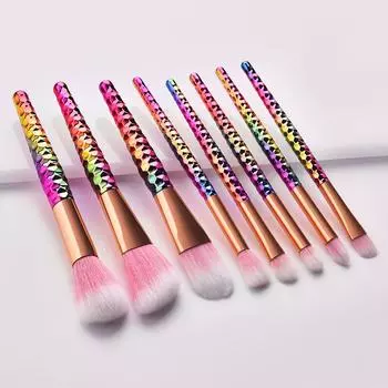 Кисти для макияжа из 8 шт. с набором кистей для макияжа с сотовыми тенями для век