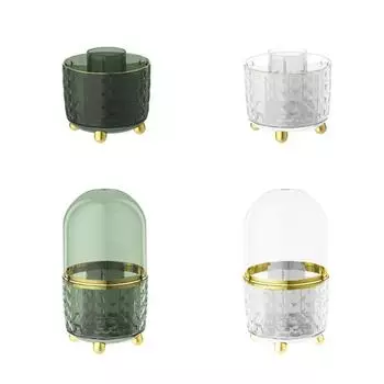 Кисти для макияжа Прозрачный держатель для кистей для макияжа с крышкой Роскошный ящик для хранения Прямая поставка Covered