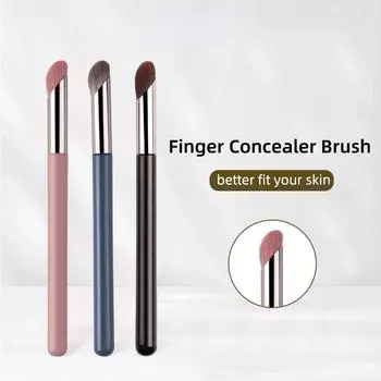Кисти для макияжа с консилером, точная мягкая кисть для растушевки, чехол для акне, темные круги, многофункциональная кисть для детализации, инструмент для макияжа чёрный
