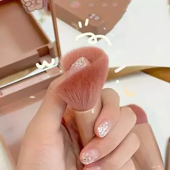 Кисти для макияжа с зеркалом, набор мини-многофункциональных кистей для нанесения пудры, кисть для нанесения тональной основы, кисть для нанесения теней для век