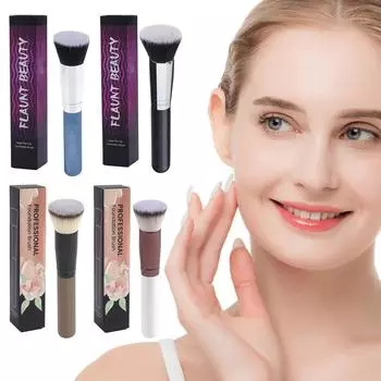 Кисти для макияжа Синтетические кисти для тональной основы Растушевка пудры для лица Тени для век Увлажняющая кисть для лица One Size золотой