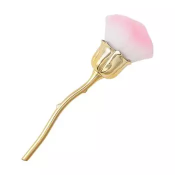 Кисти для нейл-арта с мягкой щетиной для удаления пыли и пудры. Стильные кисти в форме розы. Эффективная очистка от пыли. 1