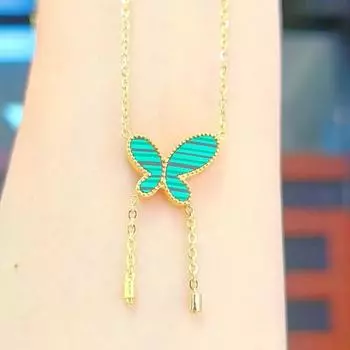 Кисточка Бабочка Ожерелье Женское Легкая Роскошь Простое Темперамент Цепочка на Ключицу