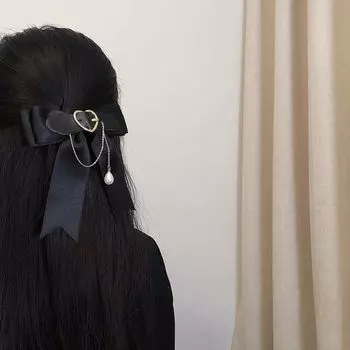 Кисточка Цепочка Жемчужина Пружинная Заколка Женские Аксессуары Для Волос Заколка-Бант Заколка Любовь Головной Убор Лолита A