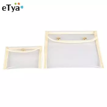 Кисточка для девочек, губная помада, гигиеническая сумка для макияжа, чехол для хранения, косметичка из ПВХ, прозрачные косметички, женская сумка для косметики с застежкой, сумка для мытья туалетных принадлежностей S 13x10cm