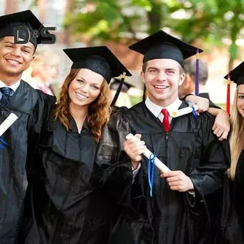 Кисточка для выпускного с подвеской 2025 года, в наличии разные цвета, стиль цветных блоков, длина 40 см, кисточка для рожка на выпускной для школьного сезона жёлтый/синий