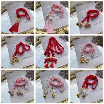 Кисточка плетеная веревка для волос ханьфу головной убор для девочек сделай сам хвостик укладка новогоднее украшение для волос 1