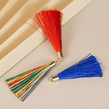 Кисточка с кисточкой, 20 шт., кулон с кисточкой, кулон 6 см, вес, аксессуары, оптовая продажа, серьги для сумки, маленькая кисточка, простой брелок 6cm красный