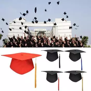 Кисточки для шапки-качалки, однотонные, классического дизайна, квадратные, дышащие, декоративные, удобные, унисекс, для выпускного бала, для иерофанта, головной убор B